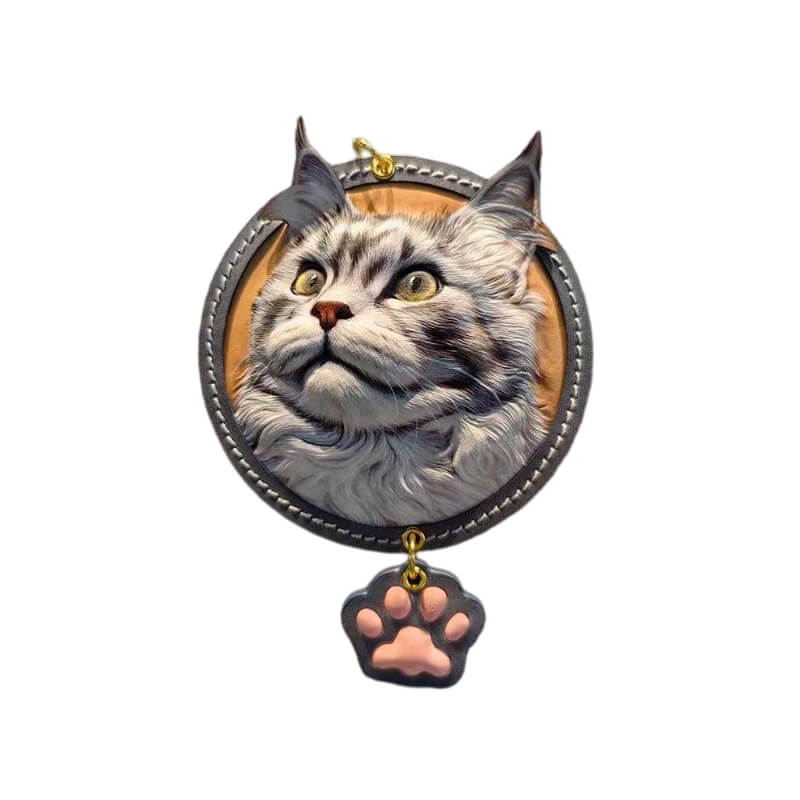 Custom Leather-Carved Pet Portraits
