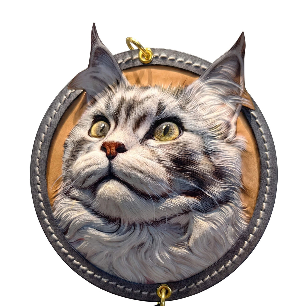 Custom Leather-Carved Pet Portraits